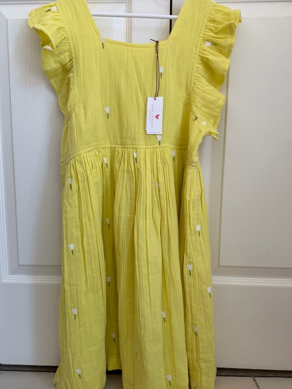 NWT Pink Chicken Gauze tulip dress size 12